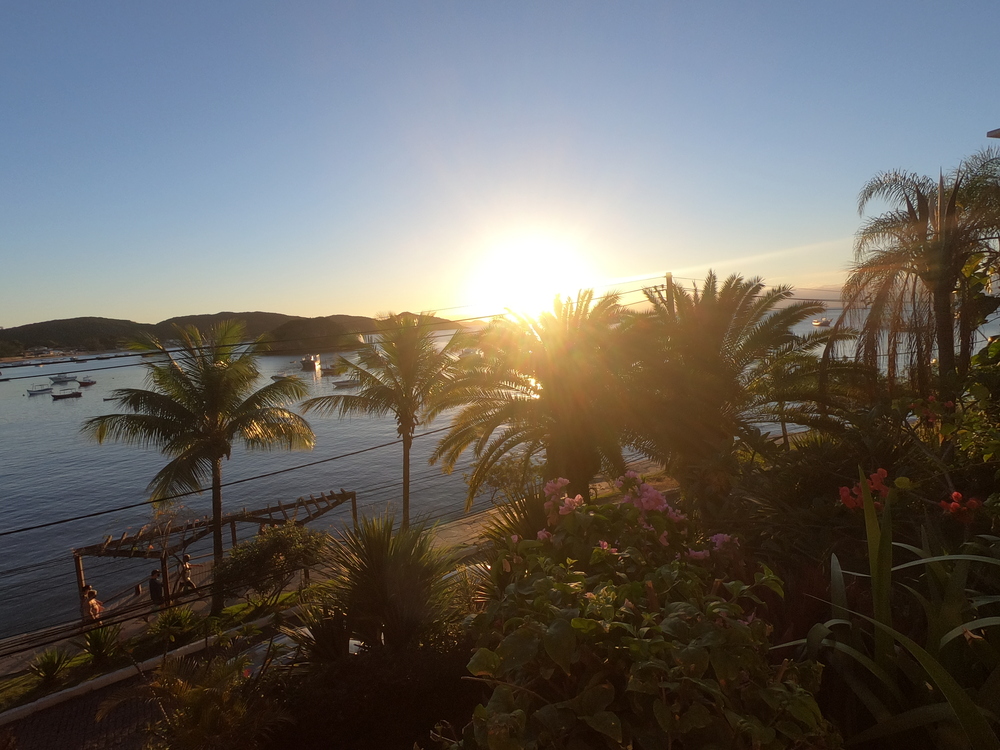 Pôr do Sol visto da Suíte Master