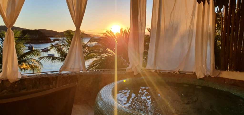 Vista da suíte master Vila D'Este