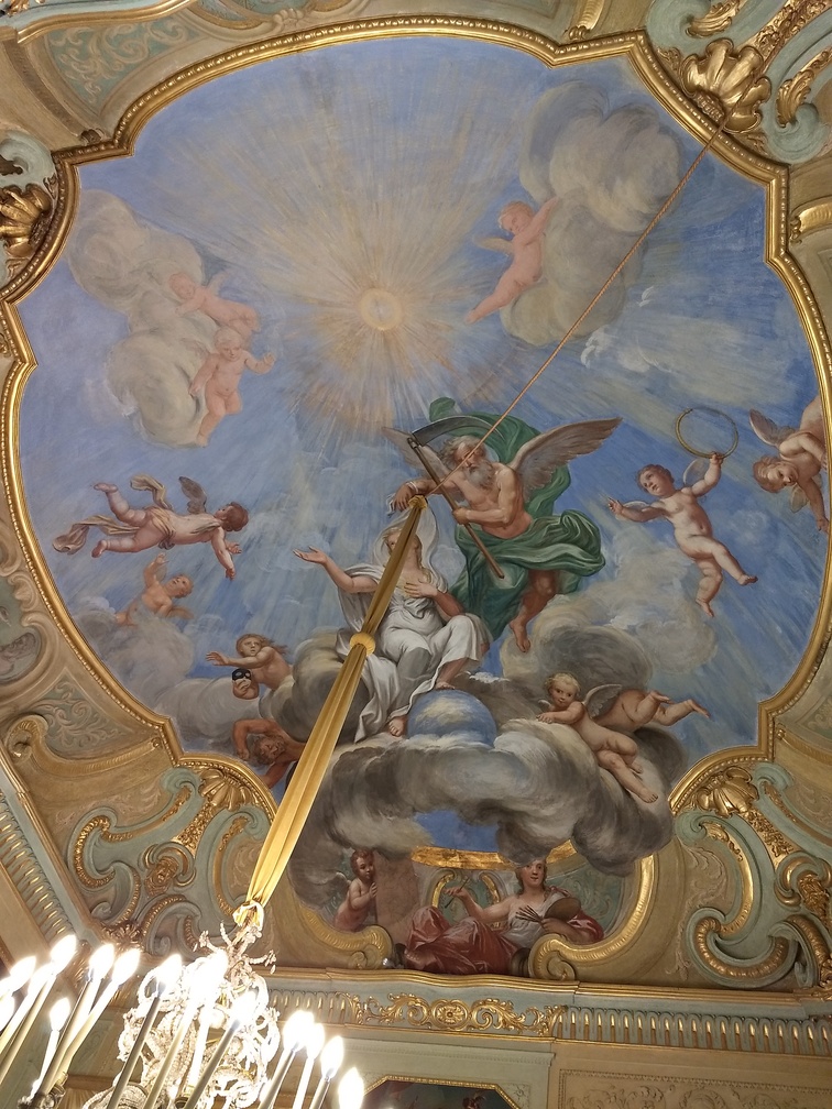 Detalhe no teto do Palácio Real